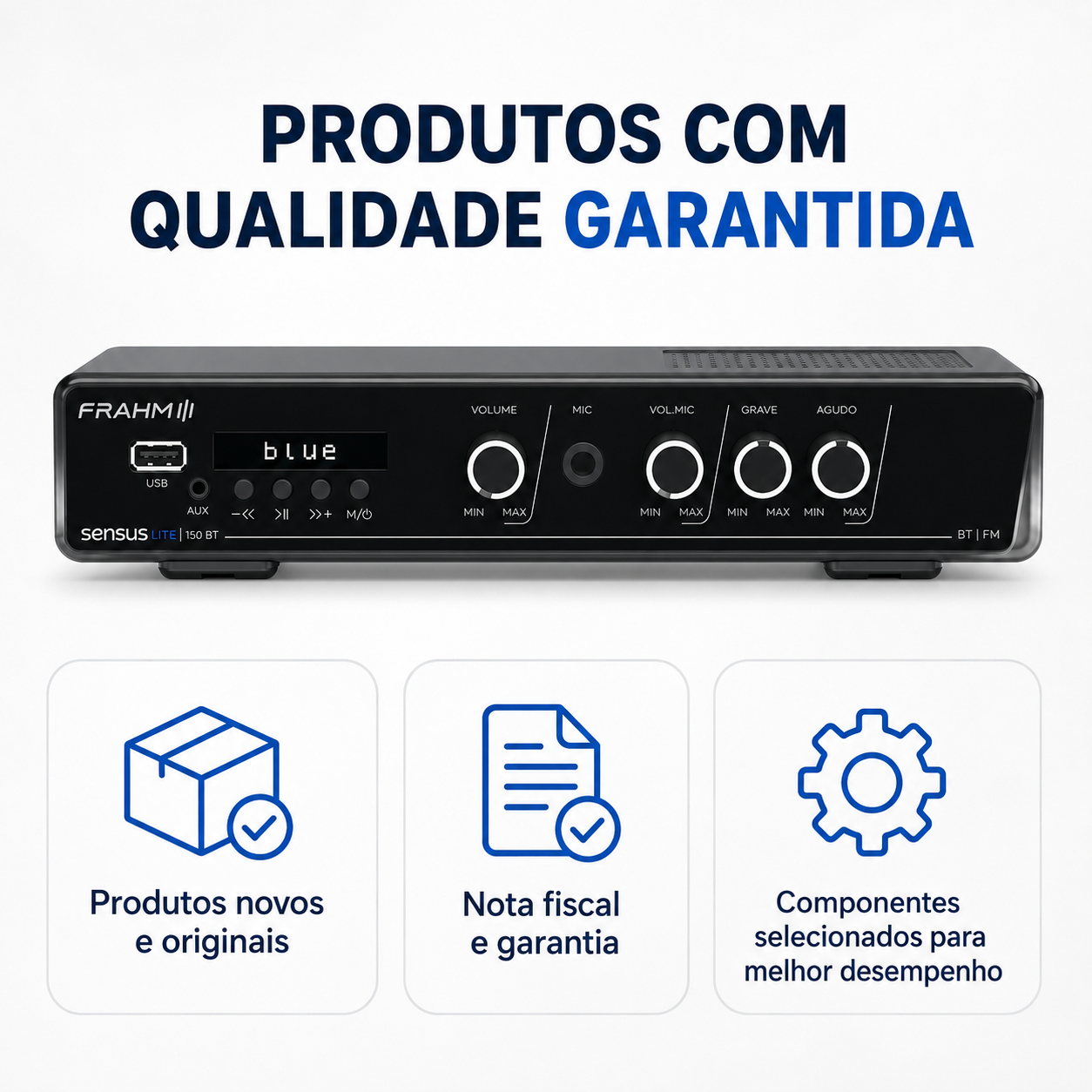 Amplificador Frahm Sensus Lite 150 BT - Imagem 2