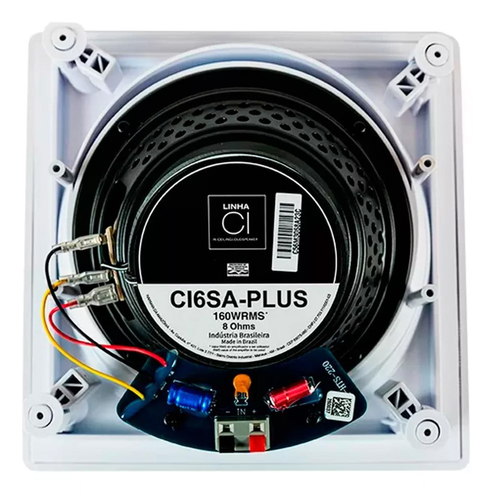 Caixa Embutir JBL Ci6SA Plus Angulada 160W Branca - Imagem 4