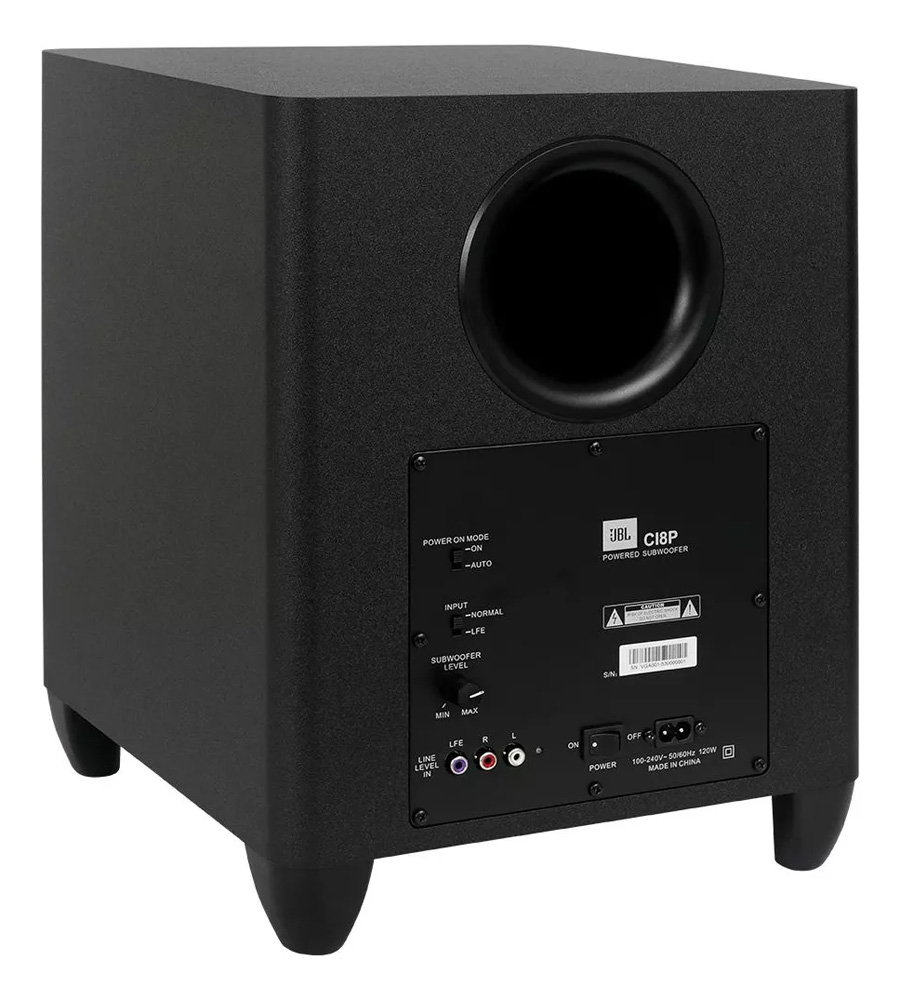 Subwoofer Ativo JBL Ci8P 8 Polegadas 100W Preto - Imagem 9