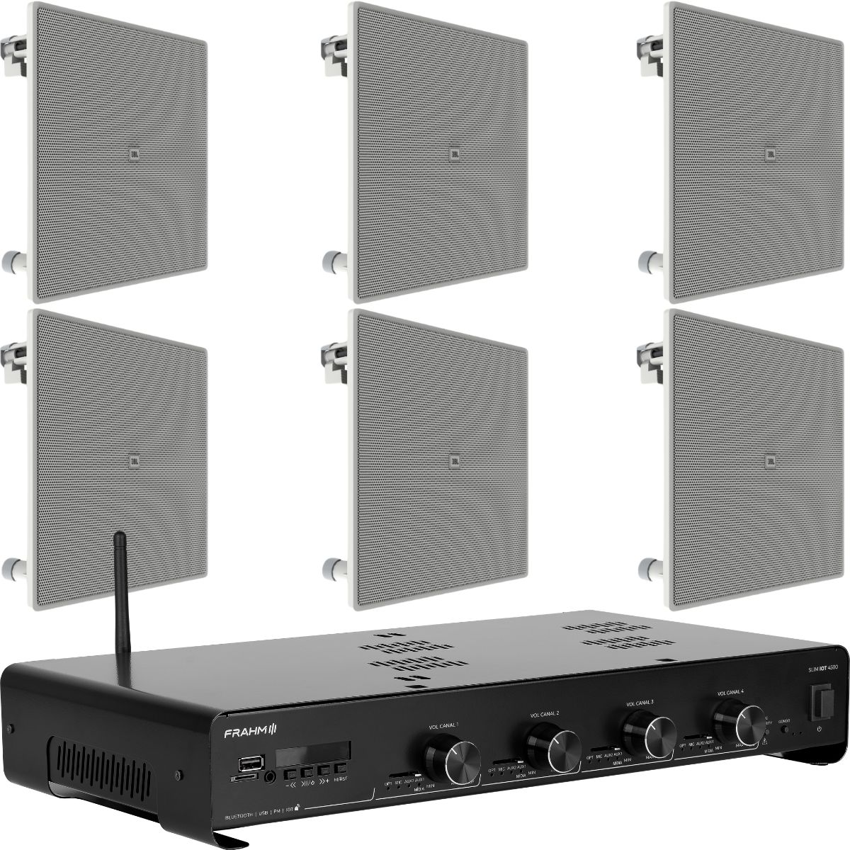 Som Ambiente AUDIOINFO 4500 IoT 6 Pontos 4 Zonas