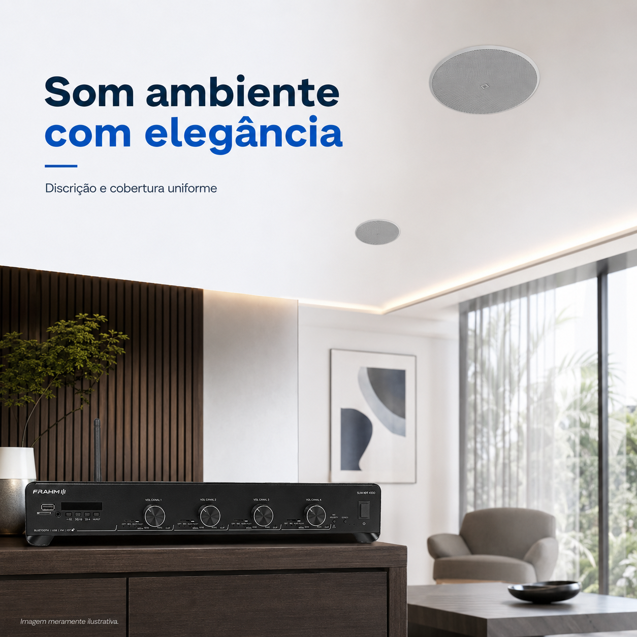 Som Ambiente AUDIOINFO 4500 IoT 6 Pontos 4 Zonas - Imagem 5