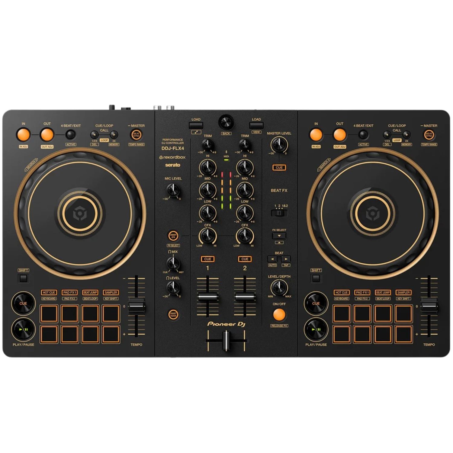 Controladora Pioneer DJ DDJ-FLX4-N Gold 2 Canais