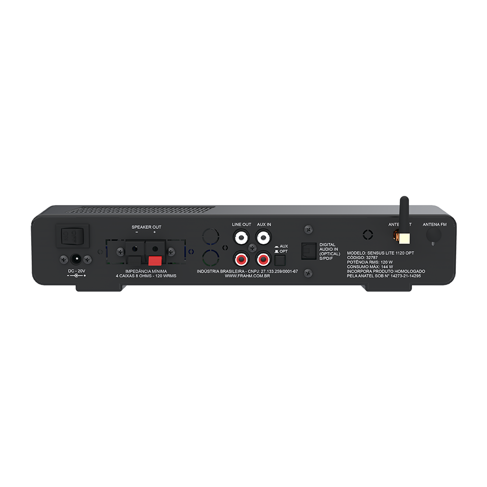 Amplificador Frahm Sensus Lite 1120 OPT 120W - Imagem 11