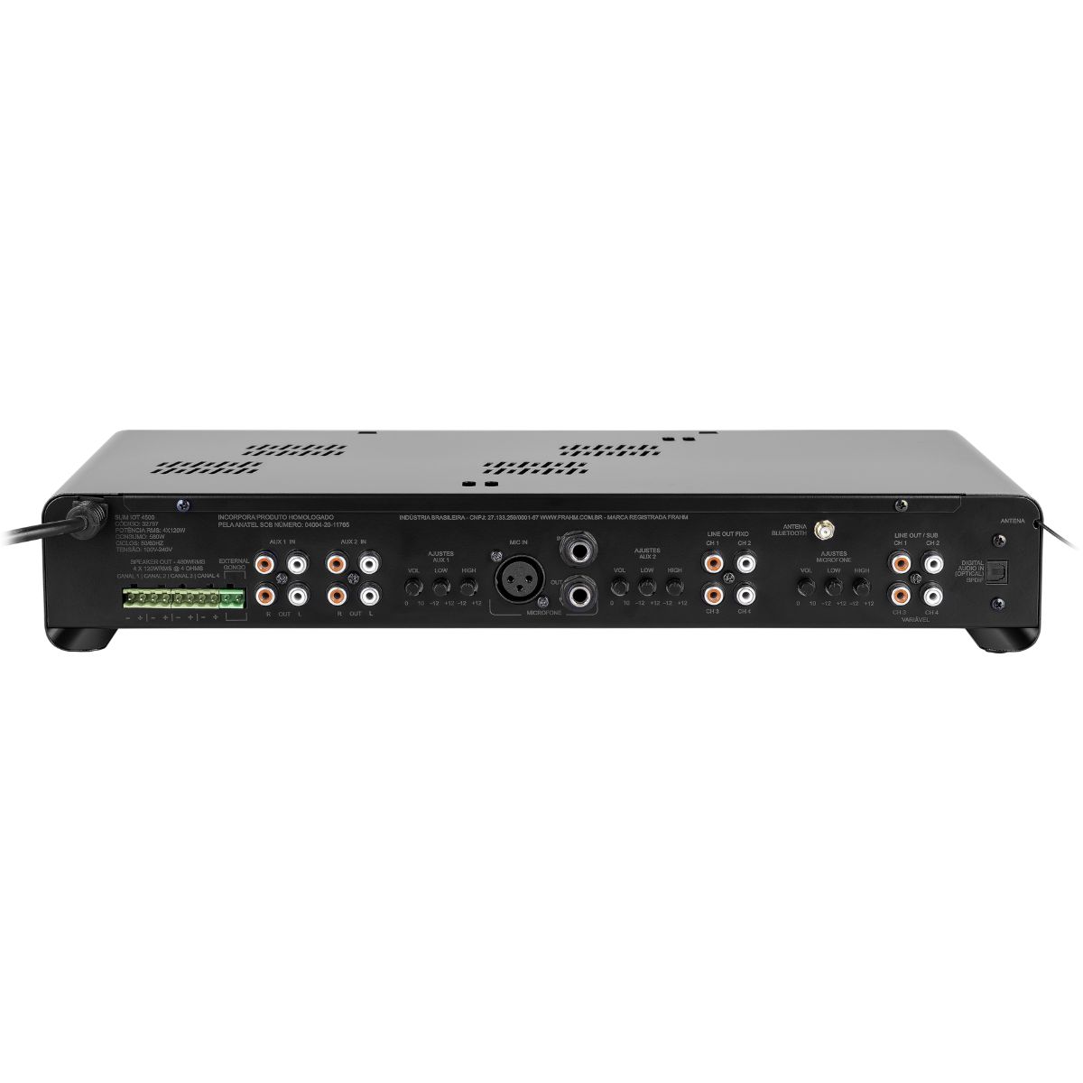 Som Ambiente AUDIOINFO 4500 IoT 6 Pontos 4 Zonas - Imagem 13