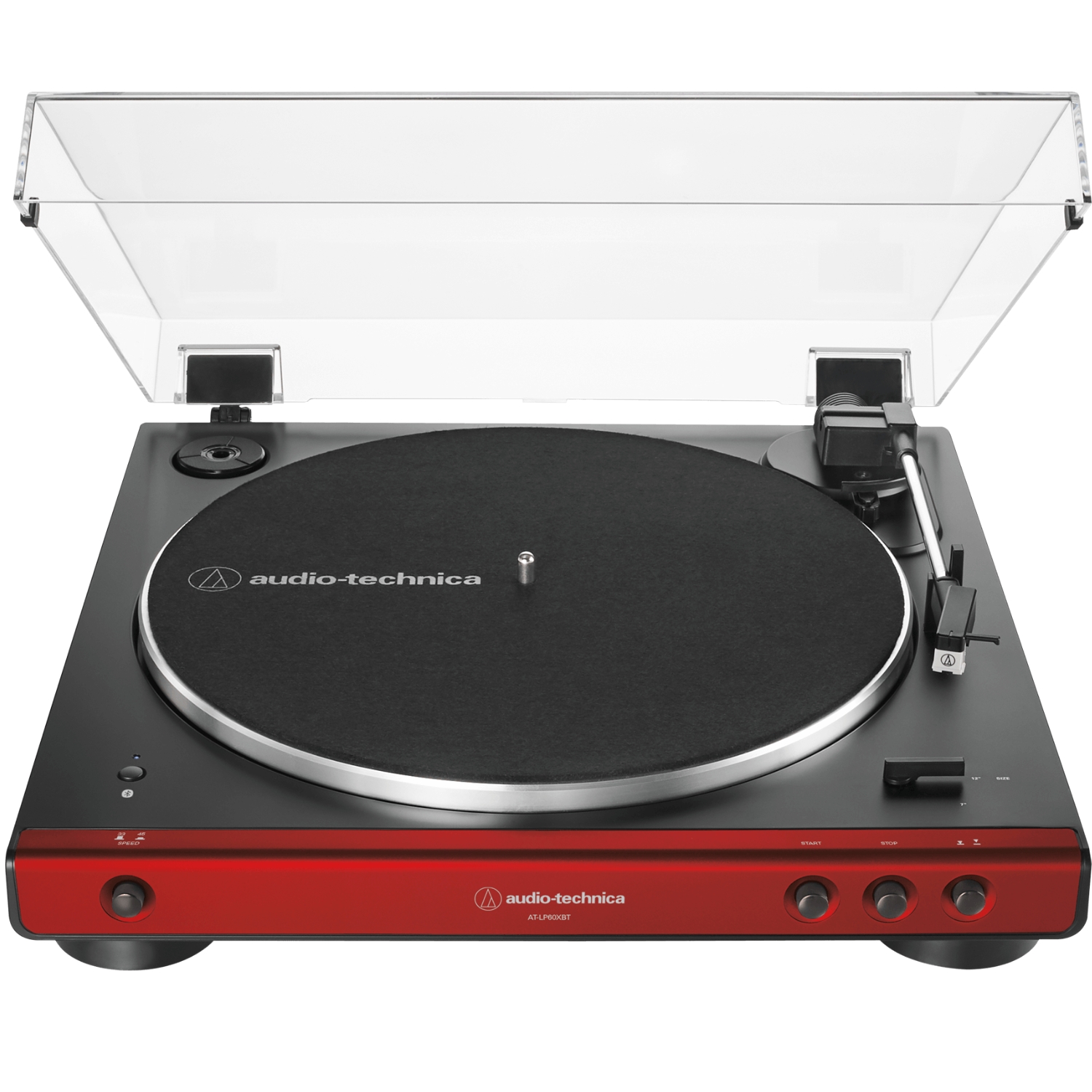 Toca-Discos Audio-Technica AT-LP60XBT-RD Automático Bluetooth